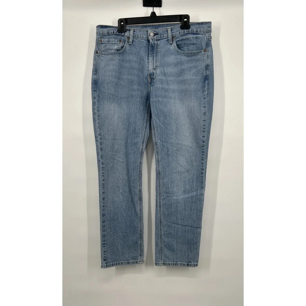 Levis 541 Athletic Taper Light Wash Blue Denim Jeans Mens 34x30 18181-0667 - Picture 1 of 14